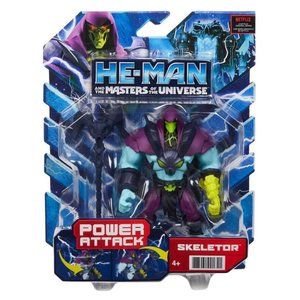 Mattel He-man Power Attack Skeletor Action Figure With Axe - Multicolor